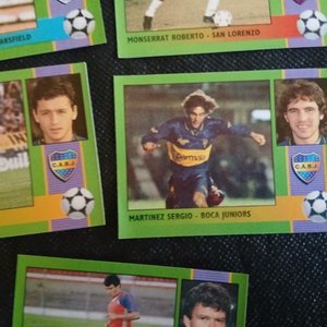 Lote de 8 Figuritas Fútbol 96 Cromy / Upper Deck Argentino - imagen 2