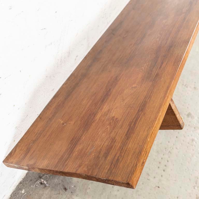 Escritorio para amurar con ménsulas de metal y tapa de madera - imagen 2