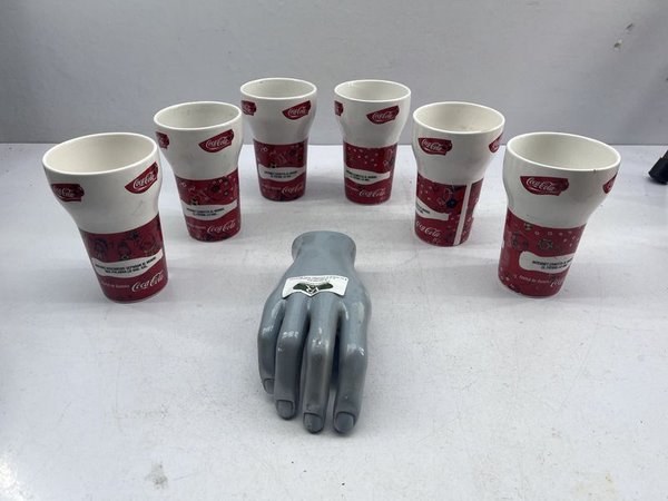 Set de 6 Vasos de Cerámica Coca-Cola Publicitarios - imagen 1