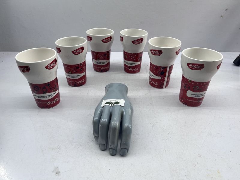 Set de 6 Vasos de Cerámica Coca-Cola Publicitarios
