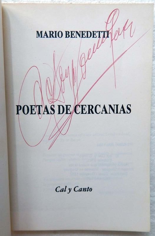Libro de Poetas De Cercanías de Mario Benedetti - imagen 2