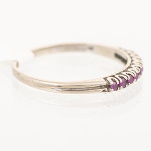 Anillo Medio Sin Fin de Oro 18k con Rubíes - imagen 2