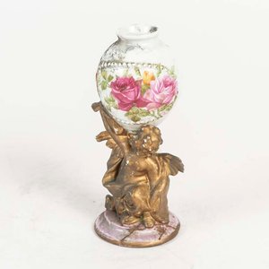 Lote anterior: Mate Isabelino de Porcelana con Querubín y Flores - Restaurado