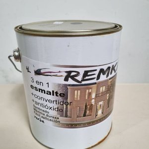 Lote siguiente: Lata de Esmalte Verde Satinado Remko 3 en 1 Antióxido y Convertidor 4 Litros
