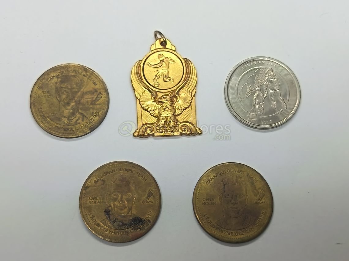 Medalla Olímpica Canadiense y Monedas Conmemorativas