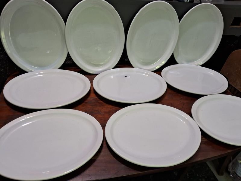 Lotes de platos de cerámica blancos y elegantes - imagen 6