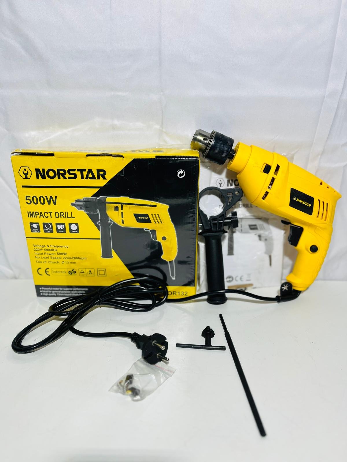 Taladro de Percusión NORSTAR 500W 13mm con Caja