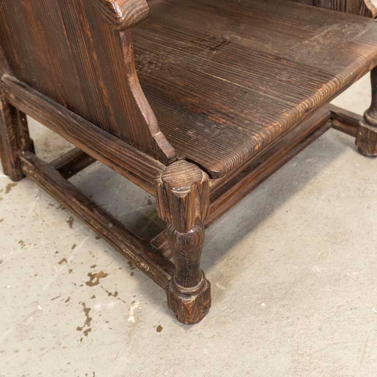 Sillón rústico en madera dura para decorar tu hogar - imagen 2
