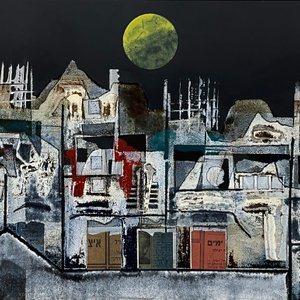 Lote siguiente: Obra "Luna Llena" de Raúl Pavlotzky - Acrílico sobre Fibra