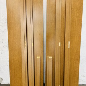 Lote #090b – Dos puertas de madera interior con marco sin pestillos ni llaves – 70x202cm - imagen 1