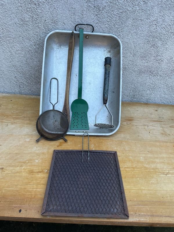 Fuente Asadera y Utensilios de Cocina