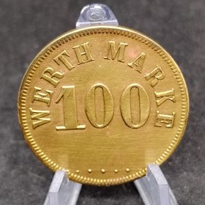 Ficha Alemana "Werth Marke" de 100, Bronce, Diámetro 29mm - imagen 5