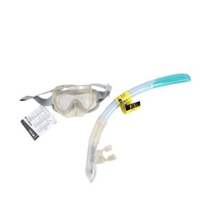 Set Máscara y Tubo Snorkel Junior Gris Talle XS - imagen 2