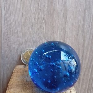 Lote anterior: Pisapapeles Esfera Azul con Burbujas, Posible Cristal