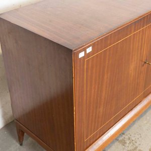 Aparador Americano de Madera con Bar Espejado y Cajones - imagen 2