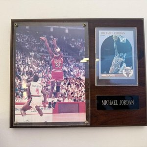 Cuadro Michael Jordan con Tarjeta NBA - imagen 2