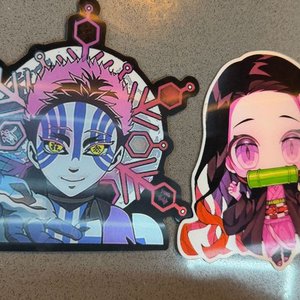 Set de 2 Stickers de Personajes Anime - imagen 2