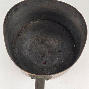 Par de Cacerolas Antiguas de Cobre con Mangos - imagen 7