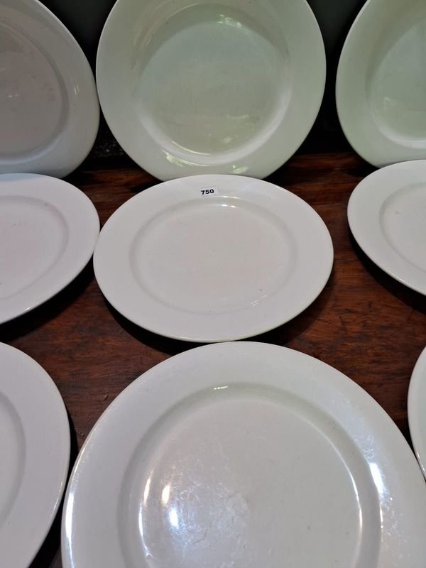 Lote de platos llanos blancos de 30 cm - imagen 2