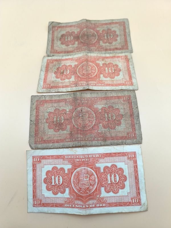 Lote anterior: Billetes de 10 Soles de Perú, Años 1966 y 1967