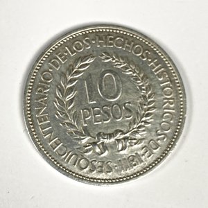 Moneda de Plata "El Gaucho" - Uruguay 1961 - 10 Pesos Históricos - imagen 2