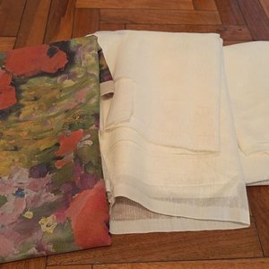 Lote de 4 Almohadones Tejidos y Cortes de Tela - imagen 7