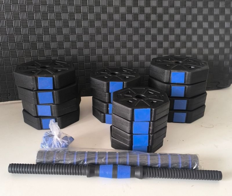 Lote de Pesas y Mancuernas Ajustables para Entrenamiento