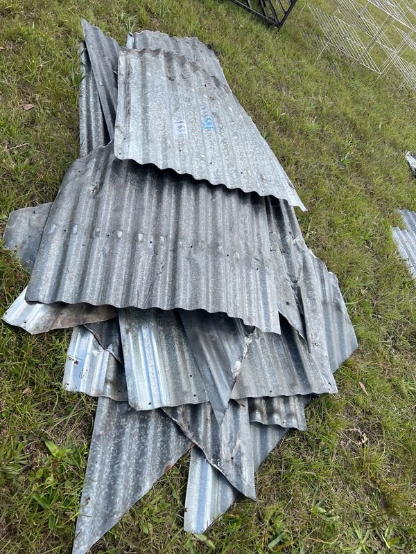 Lote de 5 Chapas Metálicas Onduladas