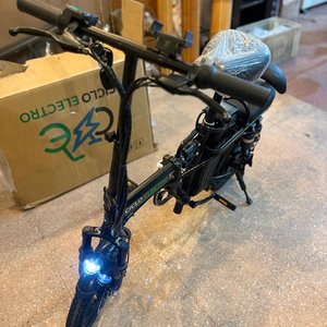 Bicicleta Eléctrica Plegable Ciclo Electro Negra Batería de Litio - imagen 5
