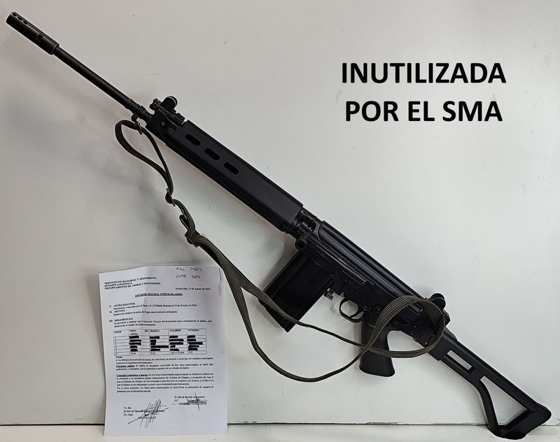 Fusil FAL 7.62x51 Desactivado con Certificado SMA