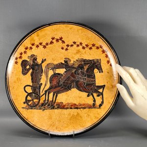 Plato Griego Decorado a Mano "Classical Period 350 B.C." - imagen 3