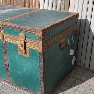 Lote de 3 baúles antiguos de viaje - imagen 19