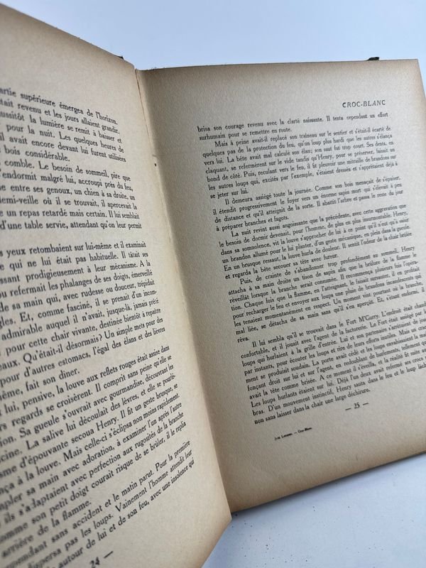 Libro de Jack London, Colmillo Blanco, editorial Librarie Hachette, c. 1920 - imagen 5