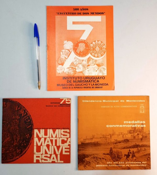 Publicaciones Numismáticas Uruguay: Encuentro de Dos Mundos, Numismática Universal, Medallas Conmemorativas - imagen 1