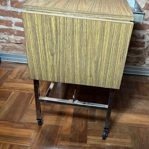 Mesa Auxiliar Extensible con Ruedas y Cajón - imagen 7