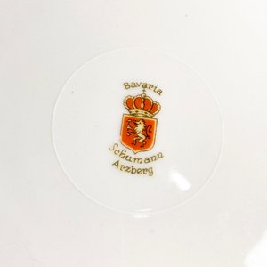 Dos Piezas Bavaria Arzberg: Fuente y Bowl con Hojas y Filo Dorado - imagen 5