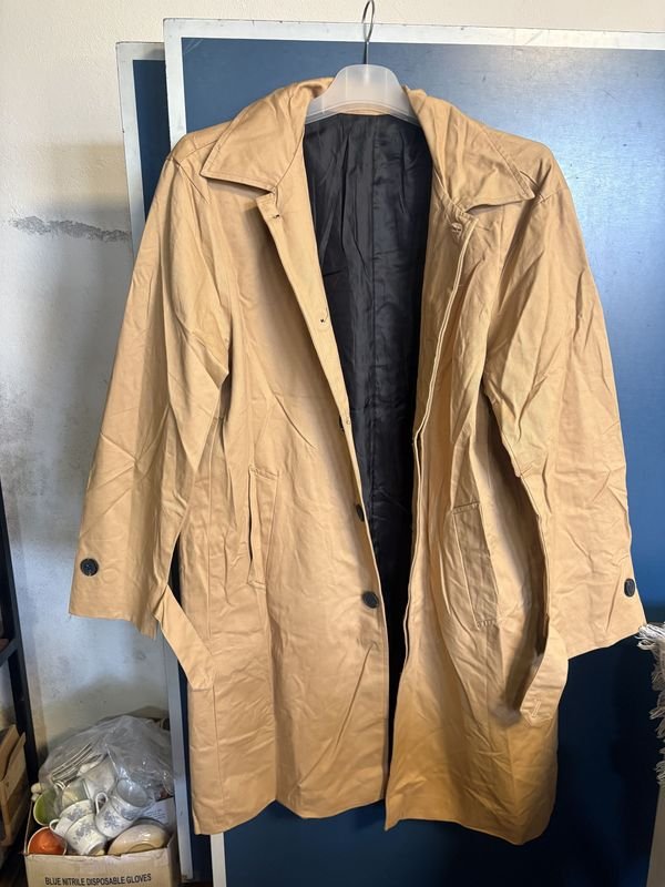 Sacos de Gabardina Beige para Hombre