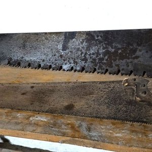 Lote de Dos Sierras Antiguas de Mano - imagen 1