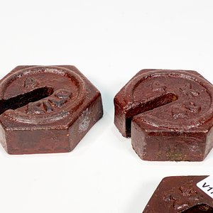Juego de 4 Pesas de Balanza de Hierro Fundido Marrón - imagen 2