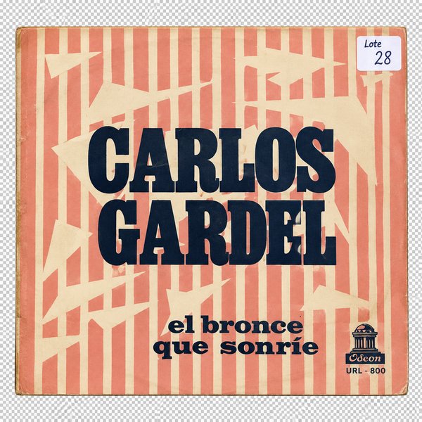 Vinilo Carlos Gardel "El Bronce Que Sonríe" V.44 Odeón Uru 1968 - imagen 1