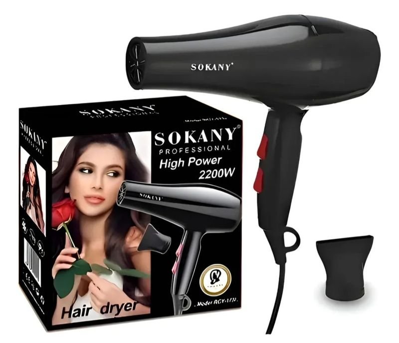 Secador De Pelo Profesional Sokany 2200W - Alta Potencia Y Calidad