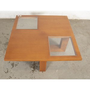 Mesa de Living Cuadrada con Doble Tapa de Vidrio - imagen 2