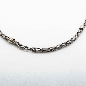 Lote anterior: Cadena Doble Plata y Oro con Detalles - 45cm