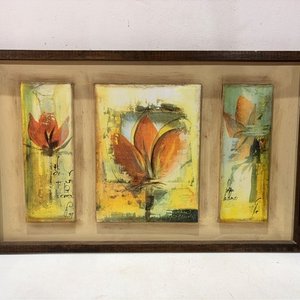 Lote anterior: Cuadro Tríptico de Flores Abstractas