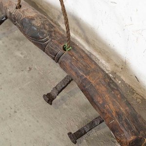 Perchero Rústico de Madera con Clavos de Durmiente - 90cm - imagen 3