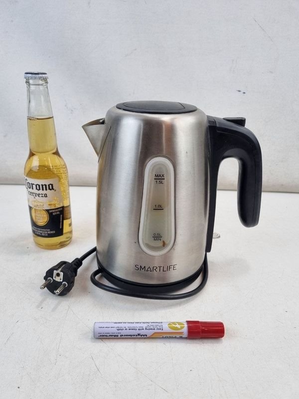 Hervidora Eléctrica Smartlife de Acero Inoxidable con Jarra de 1.5L
