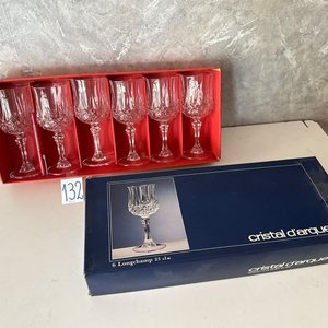 Lote anterior: 12 Copas de Cristal Tallado "Longchamp" Cristal d'Arques