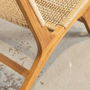 Butaca Baja de Diseño Importada con Asiento y Respaldo en Cordel - imagen 3