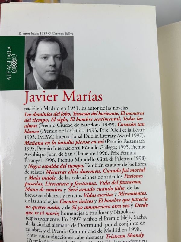 Colección de libros de Javier Marías - Novelas y ensayos - imagen 14