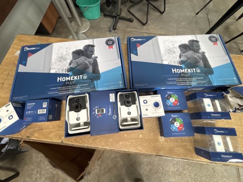 Kit de 33 Piezas Sistema de Alarma Hogar Bunker360 Homekit Plus